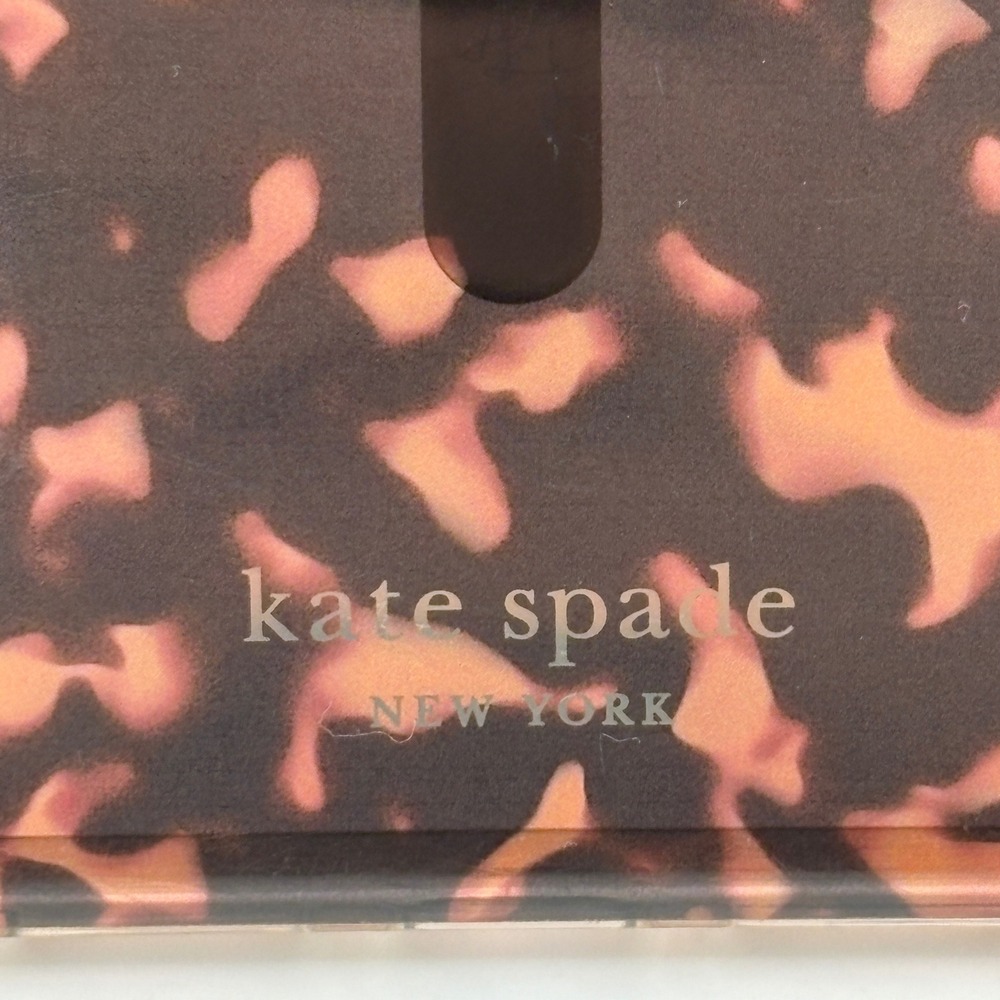 Kate Spade Phone Case iPhone 15 Pro Max Tortoise Shell MagSafe Brown Hardshell